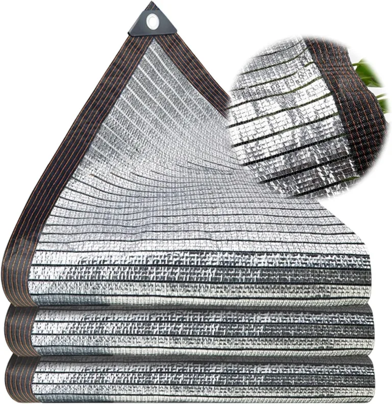 75 % Aluminium-Schattenstoff – Sonnenschutznetz mit Ösen für Garten, Gewächshaus, Terrasse, Zwinger, reißfeste Netzplane (6 x 13 m) – perfekt als Pflanzen- und Blumenschutz – Bild 1