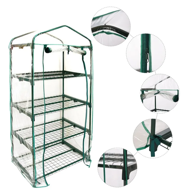 Tragbares Gewächshaus, 69x49x126cm Mini Gewächshaus Klein, Wiederverwendbares Warmhaus, Schutz vor Kälte, Hochwertiges Anzuchthaus Garten Balkon Stabil & Einfach zu Montieren – Bild 8