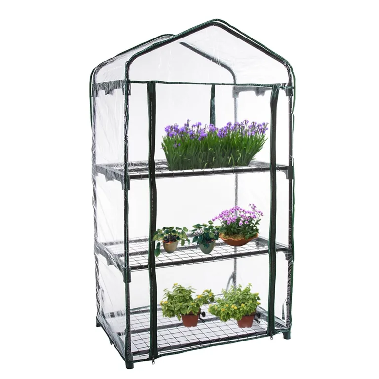 Tragbares Gewächshaus, 69x49x126cm Mini Gewächshaus Klein, Wiederverwendbares Warmhaus, Schutz vor Kälte, Hochwertiges Anzuchthaus Garten Balkon Stabil & Einfach zu Montieren – Bild 9
