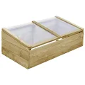 Hommdiy Gewächshaus Imprägniertes Kiefernholz 200 x 50 x 35 cm Frühbeet Frühbeetkasten - Thumbnail 7
