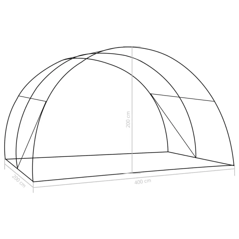 Hommdiy Gewächshaus 18m² 600x300x200 cm Treibhaus Frühbeet Tomatenhaus Folientunnel Pflanzenhaus – Bild 8