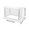 Mini Gewächshaus - Transparentes Pflanzenzelt 60 x 30 x 30 cm | tragbares Gewächshaus | Tragbare Gewächshäuser für schwere Lasten zum Anbau von Indoor-Tisch Balkon Gartenbrücke Winterterrasse Veranda - Thumbnail 5