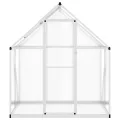 Gewächshaus mit Fundamentrahmen - Aluminium/PC, Pflanzenhaus mit Dachrinnensystem Flügeltür, Treibhaus für Pflanzen, Frühbeet (169 x 114 x 195 cm) - Thumbnail 4