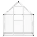 Gewächshaus mit Fundamentrahmen - Aluminium/PC, Pflanzenhaus mit Dachrinnensystem Flügeltür, Treibhaus für Pflanzen, Frühbeet (169 x 58 x 195 cm) - Thumbnail 4