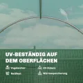 Outsunny Gewächshaus 3 x 2 x 2 m Foliengewächshaus mit Abschließbar Anschlag-Tür 6 Rollbar Netzfenster Stützstangen Verlängerte Kanten, UV-beständig Folientunnel, Winterfest Tomatenhaus, Grün - Thumbnail 5