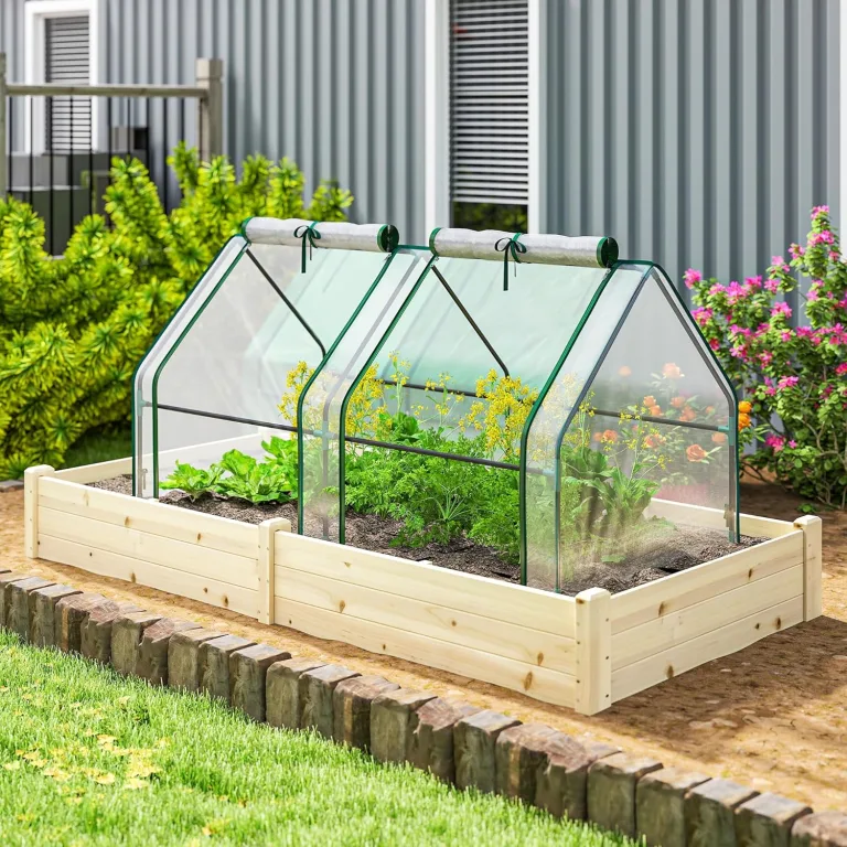 Outsunny Gewächshaus mit Reißverschlussfenster, Winterfest Foliengewächshaus aus Stahl, Treibhaus für Balkon, Garten, 180 x 90 x 90 cm, Tomatenhaus für Tomaten, Gemüse, Blumen, Transparent – Bild 9