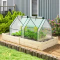 Outsunny Gewächshaus mit Reißverschlussfenster, Winterfest Foliengewächshaus aus Stahl, Treibhaus für Balkon, Garten, 180 x 90 x 90 cm, Tomatenhaus für Tomaten, Gemüse, Blumen, Transparent - Thumbnail 9