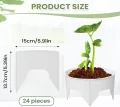 Générique Pflanzring – ABS 5,91 x 5,39 Zoll | kreisförmige Ringe, wiederverwendbar, tiefe Bewässerung, Schutz für den Garten für Tomaten, Paprika, Blumen, Sträucher, Gemüsegärten, Höfe & Gewächshäuser - Thumbnail 8