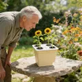 Gewächshaus Substratloser Anbaueimer - Hydroponischer Gartenpflanzkübel Passend | Hydroponischer Wachstumsbehälter Mit Wasserstandsanzeige | Zum Innenbereich, Fensterbank, Balkon, Tomate, Gurke Und Ob - Thumbnail 6