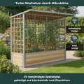 Easyfit Tomatenhaus aus Aluminium & Lärchenholz inkl. Zwischenboden– Stabiles Tomatengewächshaus mit Schiebetüren & UV-Schutz – Witterungsbeständig & Langlebig – Made in Austria 25-71-20 - Thumbnail 10