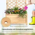 SUNYRISY 2 Stück Holz Hochbeet mit Rankgitter, Blumenkasten mit Rankhilfe, Garten Pflanzkübel mit Spalier, Sichtschutz Garten Pflanzkasten Pflanzkübel, 76 x 40 x 150 cm - Thumbnail 5
