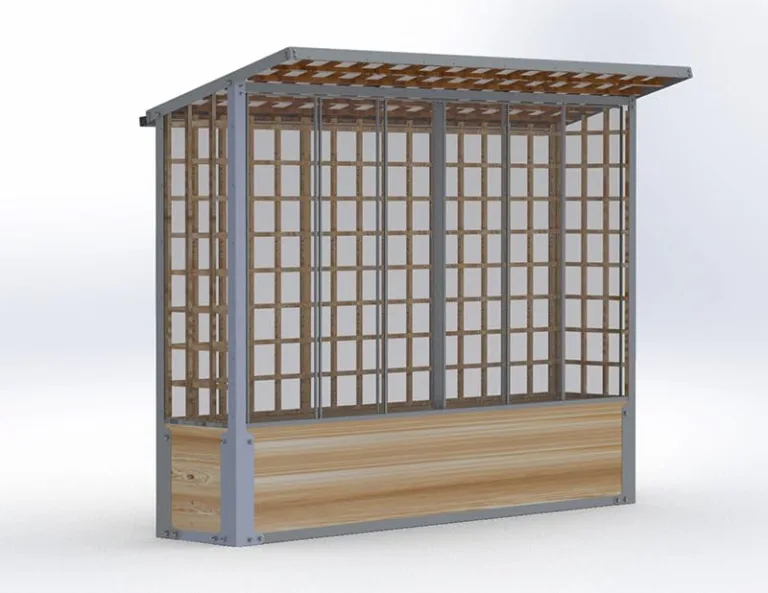 Easyfit Tomatenhaus aus Aluminium & Lärchenholz inkl. Pflanztröge – Stabiles Tomatengewächshaus mit Schiebetüren & UV-Schutz – Witterungsbeständig & Langlebig – Made in Austria 25-50-20 – Bild 1