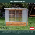 Easyfit Tomatenhaus aus Aluminium & Lärchenholz inkl. Pflanztröge – Stabiles Tomatengewächshaus mit Schiebetüren & UV-Schutz – Witterungsbeständig & Langlebig – Made in Austria 25-50-20 - Thumbnail 6