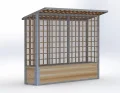 Easyfit Tomatenhaus aus Aluminium & Lärchenholz inkl. Pflanztröge – Stabiles Tomatengewächshaus mit Schiebetüren & UV-Schutz – Witterungsbeständig & Langlebig – Made in Austria 25-50-20 - Thumbnail 1