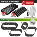 BRAST Hochbeet Metall Julia | 160x80x80-400x80x80cm | viele Modelle | extra viel Zubehör | Stahl rostfrei & verzinkt | wetterfest ovale Form | für Gemüse Obst Kräuter & Blumen | 240x80x80cm Schwarz - Thumbnail 9