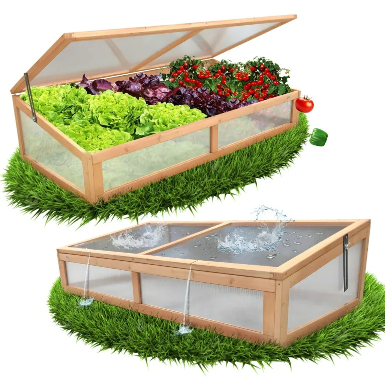Coemo Hochbeet Holz 120 x 40 × 90 cm mit Ablageboden – Pflanztrog & Frühbeet für Balkon, Terrasse & Garten – Kräuterhochbeet mit Pflanzvlies – auch als Sichtschutz nutzbar – Bild 7