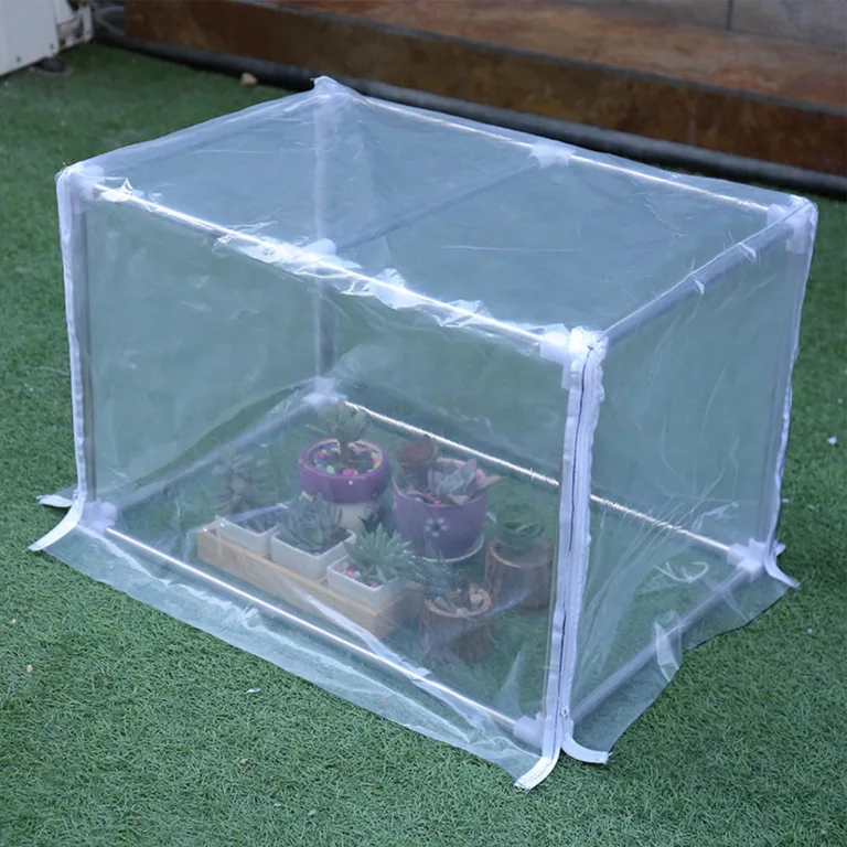 Mini-Gewächshaus für den Innenbereich, 60 x 30 x 30 cm, transparente Pflanzenabdeckung, stabile Tischplatte, schützender Indoor-Pflanzenschutz, leichtes Gewächshaus, Zubehör für Tisch, Balkon – Bild 8