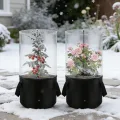 Blumentopf-Frostabdeckung, Mini-Gewächshaus Pflanzenschutz, kältebeständige transparente Abdeckung, einfache Einrichtung, Pflanzenschutz für Sämlinge Kräuter Blumen Indoor Outdoor Garten Balkon - Thumbnail 3