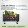 Permasteel Hochbeet Metall mit Rollen für Garten oder Balkon - Pflanzkübel groß außen 57x42x82 cm - Selbstbewässerungssystem, Wasserstandsanzeige und Ablassventil - Für Gemüse, Kräuter oder Blumen - Thumbnail 6
