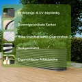Arebos Hochbeet oval Metall 240x80x78 cm Anthrazit | Gartenbeet verzinkter Stahl rostfrei mit Gummikante 1170 L, Stabil mit Querstreben | Gemüsebeet ideal für den Garten | für Gemüse, Kräuter & Blumen - Thumbnail 2