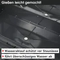 BRAST 2in1 Hochbeet mit Alu Gewächshaus-Aufsatz | Integriertes Drainage-System | 2 Größen zur Auswahl | wetterfest | 4mm Hohlkammerplatten | 2 Pflanzwannen | Pflanzbeet | 120x120x166cm - Thumbnail 8