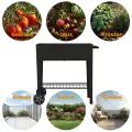 Hochbeet Metall mit Rädern und Ablage 108 x51x80cm, Blumenkasten Frühbeet Kräuterbeet Pflanzenbeet, Gemüsebeet Gartenbeet Blumenkübel für Balkon，Garten，Anthrazit - Thumbnail 5