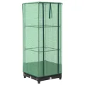 Hochbeet mit Gewächshaus Aufsatz 40x40x123 cm Rattan Optik Frühbeet für Tomaten Gemüse Kräuter Balkon Garten inklusive wasserdichter Abdeckung und Stabiler Eisenkonstruktion - Thumbnail 2
