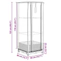 Hochbeet mit Gewächshaus Aufsatz 40x40x123 cm Rattan Optik Frühbeet für Tomaten Gemüse Kräuter Balkon Garten inklusive wasserdichter Abdeckung und Stabiler Eisenkonstruktion - Thumbnail 9