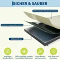 2er Set Verzinkte Stahl Hochbeete Mit Sicherheitskante 240x60x45cm – Robustes Metall Hochbeet für Gemüse Blumen – Rostbeständig, Ergonomische Höhe, Einfache Montage – Pflanzbeet Garten Outdoor, Beige - Thumbnail 4