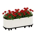 Metall Hochbeet Schwarz, Robustes Eisen Pflanzbeet mit Boden, Stabiler Pflanzrahmen, Wetterfest & Langlebig, Ideal für Garten, Balkon, Terrasse & Rasen, Pflanzkasten für Blumen & Gemüse, 46x46x30cm - Thumbnail 8