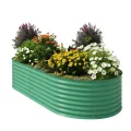Verzinktes Metall Hochbeet Hoch – Rostbeständiges Gartenhochbeet für Gemüse, Kräuter & Blumen – Robuster Pflanzkasten für Garten, Terrasse oder Rasen – Wetterfest & Einfache Montage, Grün - Thumbnail 1