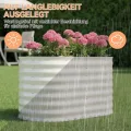 Verzinktes Metall Hochbeet Hoch – Rostbeständiges Gartenhochbeet für Gemüse, Kräuter & Blumen – Robuster Pflanzkasten für Garten, Terrasse oder Rasen – Wetterfest & Einfache Montage, Beige - Thumbnail 4