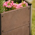 Sechseckiges Hochbeet Holzoptik, Pflanzbeet für Garten Balkon Terrasse, 30 cm Tiefes Hochbeet für Gemüse Kräuter Blumen, Großes Pflanzkasten Outdoor Indoor, Modernes Design, 80x80x30cm - Thumbnail 7