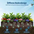 Metall Hochbeet Schwarz, Robustes Eisen Pflanzbeet ohne Boden, Stabiler Pflanzrahmen, Wetterfest & Langlebig, Ideal für Garten, Balkon, Terrasse & Rasen, Pflanzkasten für Blumen & Gemüse, 172x46x30cm - Thumbnail 3