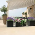 Metall Hochbeet Schwarz, Robustes Eisen Pflanzbeet ohne Boden, Stabiler Pflanzrahmen, Wetterfest & Langlebig, Ideal für Garten, Balkon, Terrasse & Rasen, Pflanzkasten für Blumen & Gemüse, 172x46x30cm - Thumbnail 6