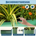 2er Set Verzinkte Stahl Hochbeete Mit Sicherheitskante 120x60x60cm – Robustes Metall Hochbeet für Gemüse & Blumen – Rostbeständig, Ergonomische Höhe, Einfache Montage – Pflanzbeet Garten Outdoor, Grün - Thumbnail 4