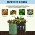 2er Set Verzinkte Stahl Hochbeete Mit Sicherheitskante 120x60x60cm – Robustes Metall Hochbeet für Gemüse & Blumen – Rostbeständig, Ergonomische Höhe, Einfache Montage – Pflanzbeet Garten Outdoor, Grün - Thumbnail 5