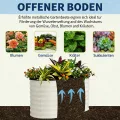 Verzinktes Metall Hochbeet Hoch – Beige Rostbeständiges Gartenhochbeet für Gemüse, Kräuter & Blumen – Robuster Pflanzkasten für Garten, Terrasse oder Rasen – Wetterfest & Einfache Montage - Thumbnail 6