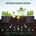 Rundes Hochbeet aus verzinktem Metall – rostfrei, abgerundete Kanten, offener Boden, stabile und leicht montierbare Pflanzwanne für Gemüse, Blumen & Kräuter – für Terrasse, Balkon & Rasen, 107x20cm - Thumbnail 3