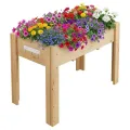 Rundes Hochbeet aus verzinktem Metall – rostfrei, abgerundete Kanten, offener Boden, stabile und leicht montierbare Pflanzwanne für Gemüse, Blumen & Kräuter – für Terrasse, Balkon & Rasen, 107x20cm - Thumbnail 10