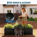 Großes rechteckiges Hochbeet aus Stahl – Robuster Pflanzkasten mit Boden für Garten, Terrasse & Balkon, langlebig & vielseitig für Gemüse, Blumen und Kräuter, 52x52x30cm - Thumbnail 6