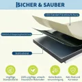 2er Set Verzinkte Stahl Hochbeete Mit Sicherheitskante 120x60x60cm – Robustes Metall Hochbeet für Gemüse Blumen – Rostbeständig, Ergonomische Höhe, Einfache Montage – Pflanzbeet Garten Outdoor, Beige - Thumbnail 2