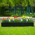 Großes rechteckiges Hochbeet aus Stahl – Robuster Pflanzkasten mit Boden für Garten, Terrasse & Balkon, langlebig & vielseitig für Gemüse, Blumen und Kräuter, 178x52x30cm - Thumbnail 7