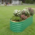 2er Set Verzinkte Stahl Hochbeete 240x60x45cm – Robustes Metall Hochbeet für Gemüse, Kräuter & Blumen – Rostbeständig, Ergonomische Höhe, Einfache Montage – Pflanzbeet Garten Outdoor Grün - Thumbnail 6