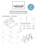 needs&wants® Großes Hochbeet Stufenbeet 3-stufig aus Holz für Garten Terrasse, Pflanzbeet Pflanztreppe XL quadratisch, Etagen Blumenbeet Kräuterbeet Blumentreppe, 123,5 x 123,5 x 53 cm, braun - Thumbnail 9
