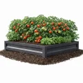 Botanic Hochbeet Metall 200x100x20 cm, verzinkter Stahl, wetterfest & rostfrei, Metallhochbeet Anthrazit mit Bodenankern, stabiles Gartenbeet für Gemüse, Kräuter und Blumen - Thumbnail 9