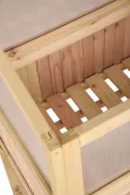 Hochbeet PULI Braun Tanne | Gewächshaus Holz-Hochbeet für Garten Anbaubeet Gemüsebeet Kräuterbeet - Thumbnail 4