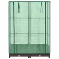 Hochbeet mit Gewächshaus Aufsatz 80x40x123 cm Rattan Optik Frühbeet für Tomaten Gemüse Kräuter, Stabiles PP Beet mit Eisenrahmen & Wasserdichter PE Abdeckung für Garten Balkon Terrasse - Thumbnail 4