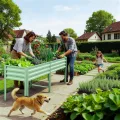 Hochbeet aus Metall, Verzinkter Stahl Rostfrei, 226x60x80 cm Hochbeet für Garten, Terrasse & Balkon, Pflanzkasten für Gemüse, Kräuter und Blumen, Langlebiges Pflanzbeet - Thumbnail 2