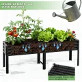 Hochbeet aus Metall, Verzinkter Stahl Rostfrei, 226x60x80 cm Hochbeet für Garten, Terrasse & Balkon, Pflanzkasten für Gemüse, Kräuter und Blumen, Langlebiges Pflanzbeet - Thumbnail 9